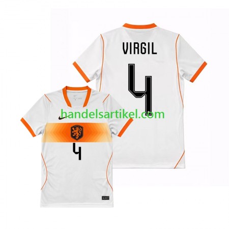 Niederlande Virgil van Dijk 4 Auswärts Trikotsatz World Cup 2026 Kurzarm